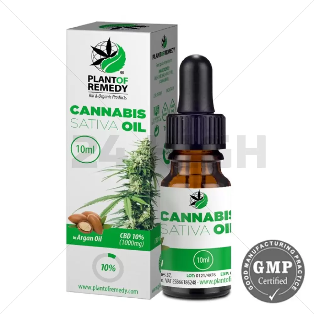 Plant of Remedy met Argan Olie - 10% CBD (1000mg) 